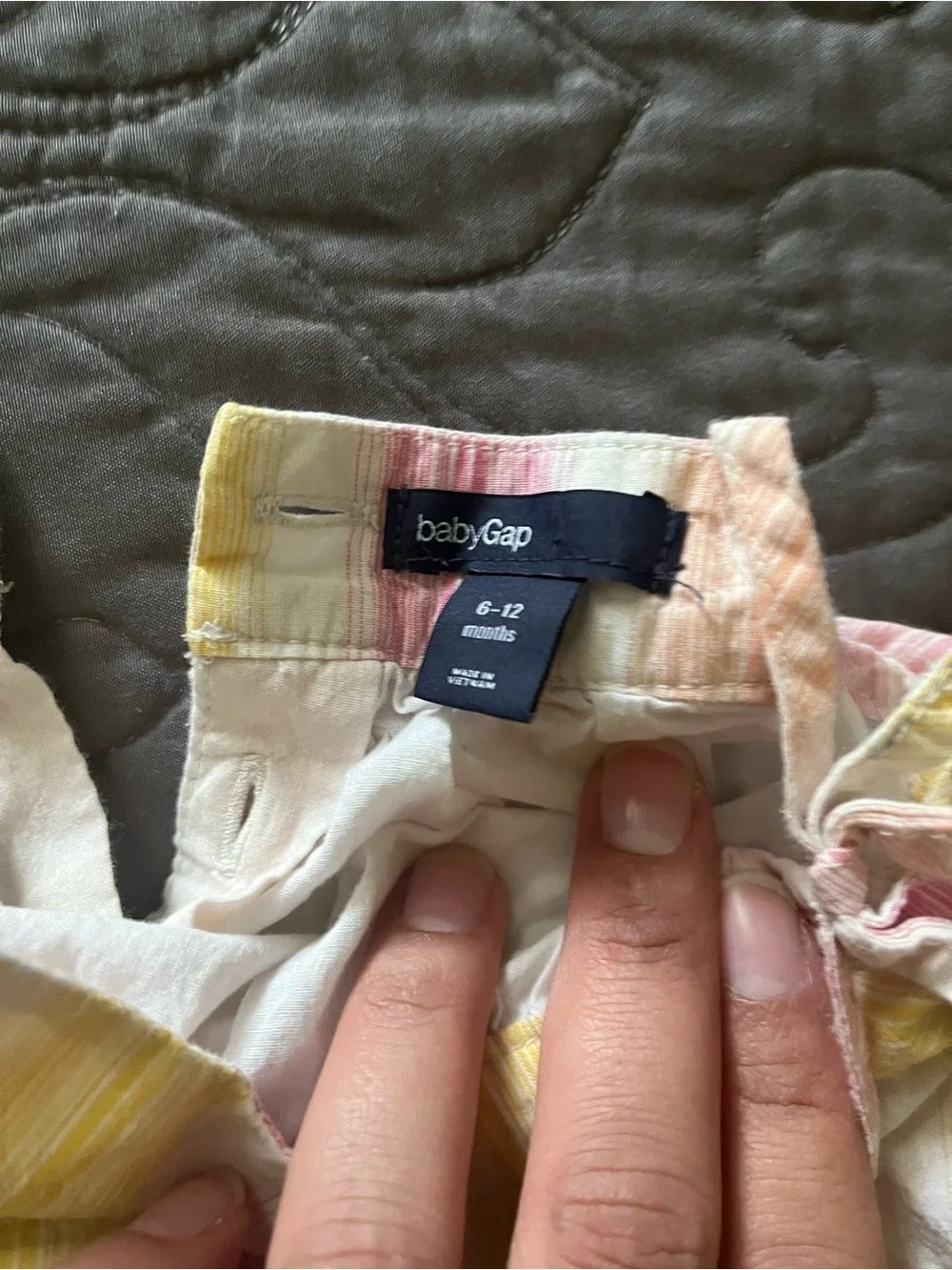 GAP Striped Tiered Sundress - Pink, Yellow & White